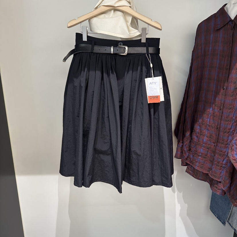 FRENCH DOOR韓國東大門代購女士新品職業半身裙中短裙含腰帶尼龍FRENCH DOOR半身裙/中短裙圖色2