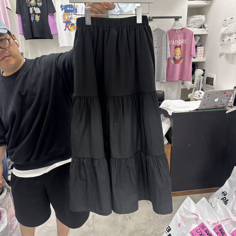 EVE韓國直郵實拍女士新款休閑26春夏推薦職業人氣時尚長裙EVE長裙