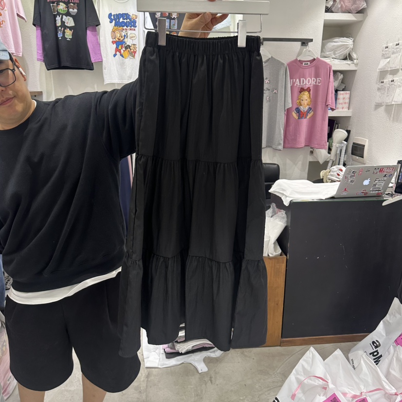 EVE韓國直郵實拍女士新款休閑26春夏推薦職業人氣時尚長裙EVE長裙圖色2