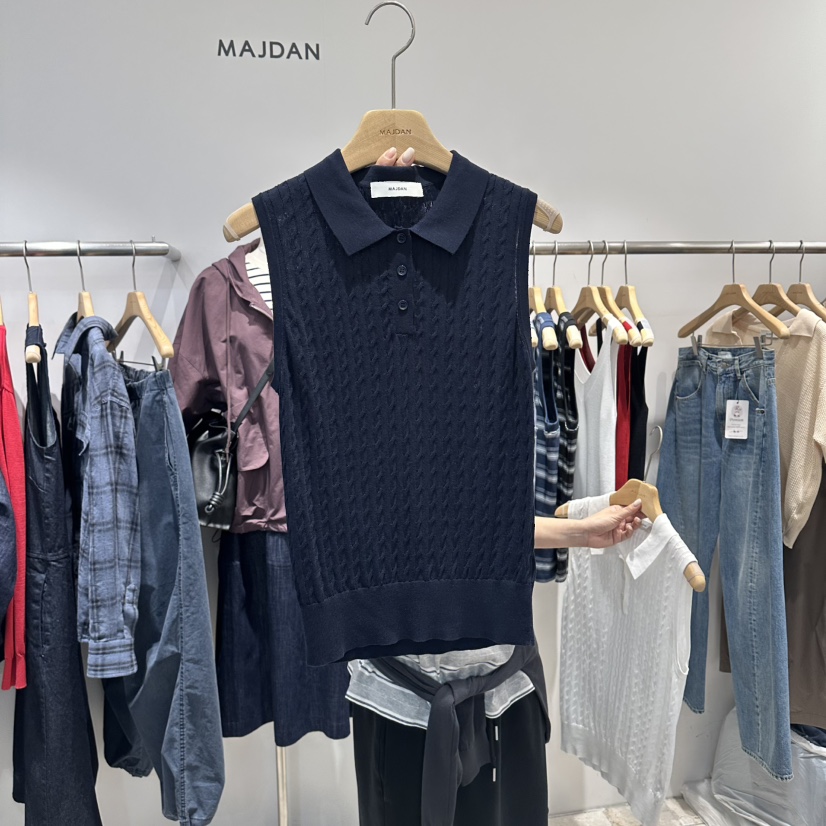 MAJDAN韓國直郵實拍女士新款人氣推薦休閑職業熱賣吊帶背心MAJDAN吊帶/背心圖色2