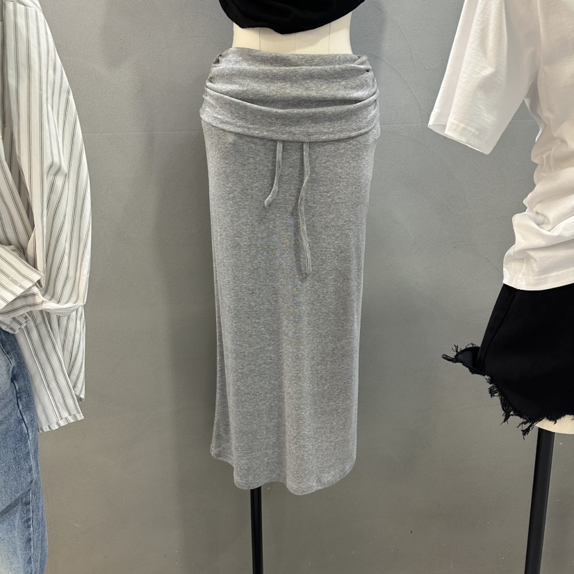 CELINA韓國直郵實拍女裝新品人氣26春夏推薦職業長裙褶皺CELI_NA長裙圖色4