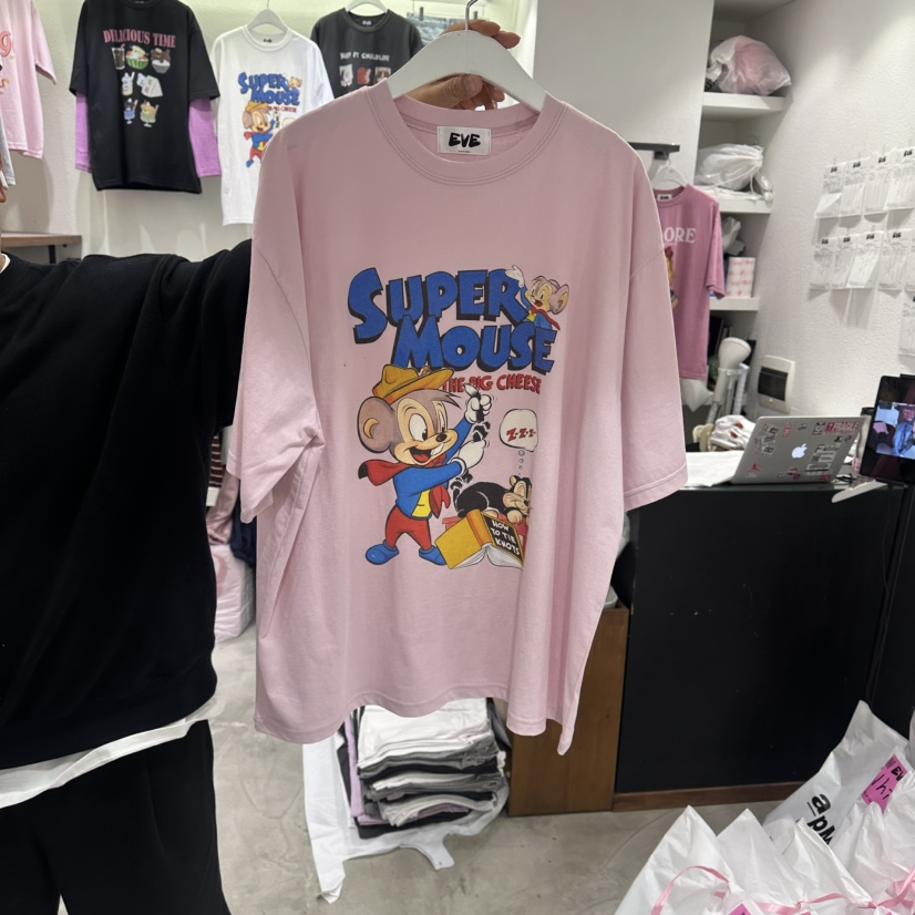 EVE韓國東大門代購女裝新款職業推薦人氣26春夏熱賣休閑T恤EVET恤圖色3