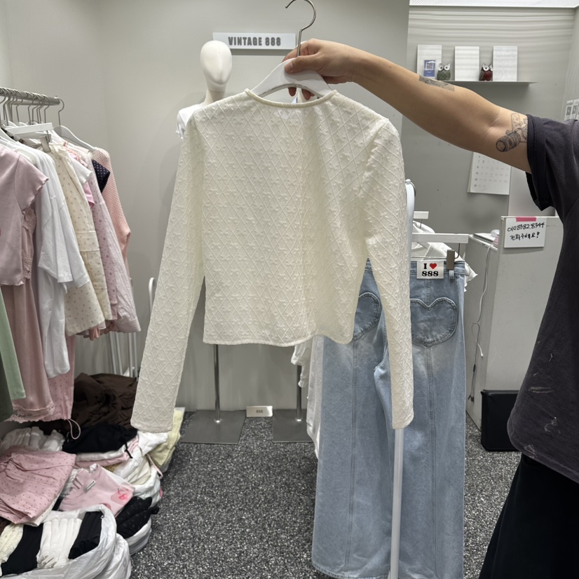 VINTAGE 888韓國東大門直郵女裝新款休閑推薦針織衫開衫VINTAGE888/TRIPLE EIGHT針織衫