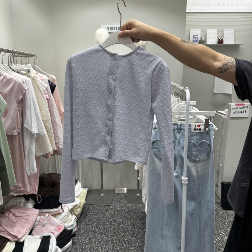 VINTAGE 888韓國東大門直郵女裝新款休閑推薦針織衫開衫VINTAGE888/TRIPLE EIGHT針織衫圖色2