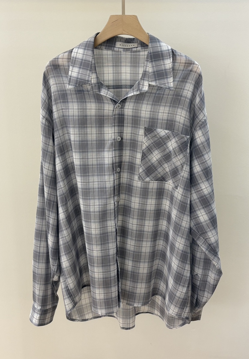 DEWPOP韓國直郵女士新款職業時尚人氣26春夏襯衫蕾絲衫格子DEWPOP襯衫/蕾絲衫圖色2