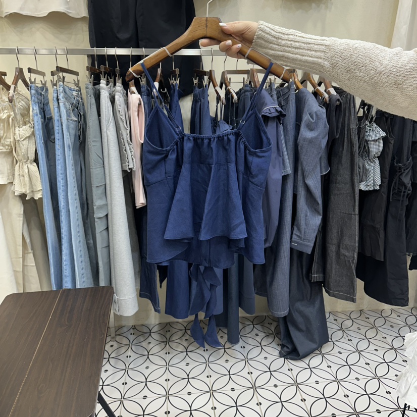 BAMBOLINA韓國東大門直郵女裝新品休閑推薦26春夏吊帶背心BAMBOLINA吊帶/背心