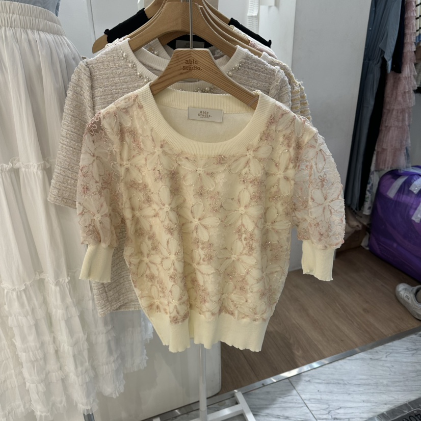 ABLESTUDIO韓國直郵女士新品人氣熱賣職業休閑時尚針織衫ABLESTUDIO針織衫圖色2