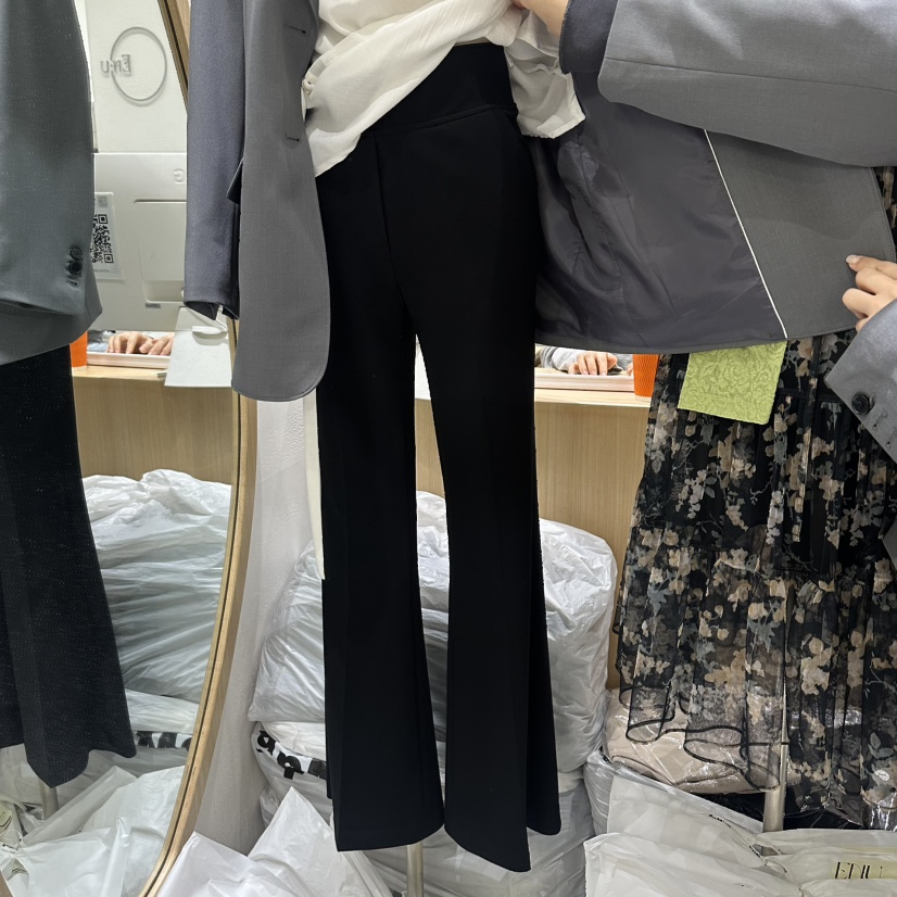 EN.U韓國東大門直郵女士新款休閑人氣26春夏休閑褲修身喇叭EN.U休閑褲圖色2