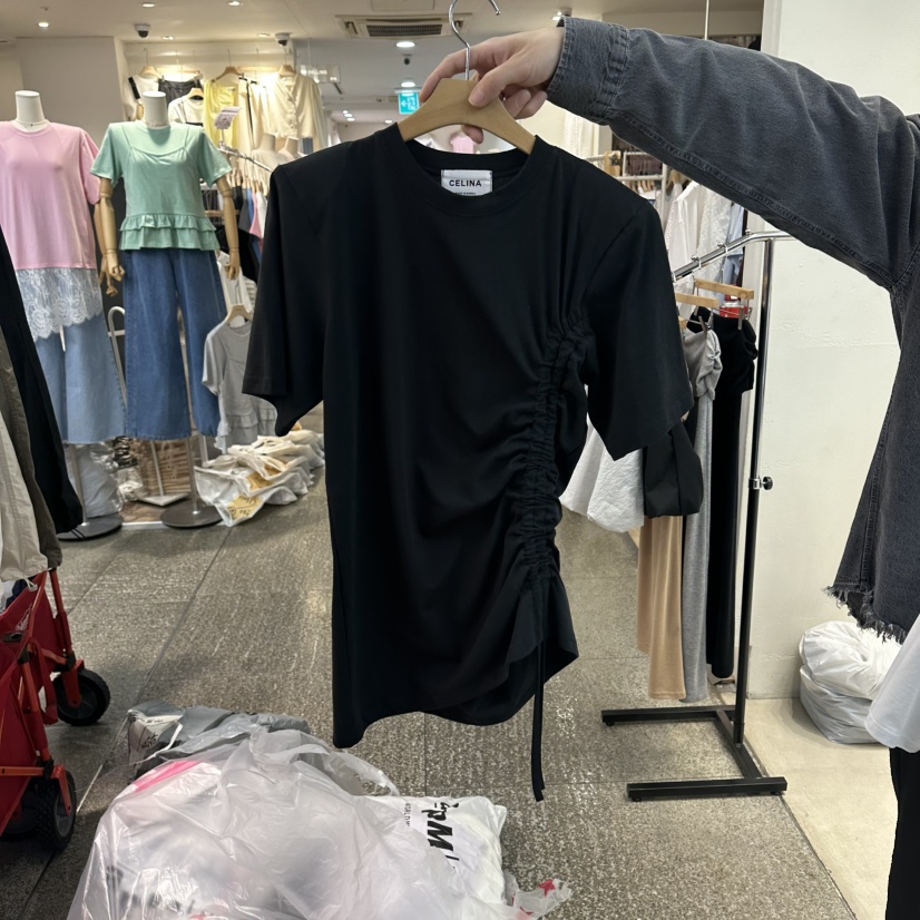 CELINA韓國直郵實拍女裝新品26春夏職業人氣時尚休閑熱賣T恤CELI_NAT恤圖色2