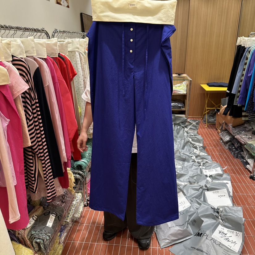 EEE韓國東大門代購女士新品時尚26春夏熱賣職業休閑休閑褲棉EEE休閑褲圖色1