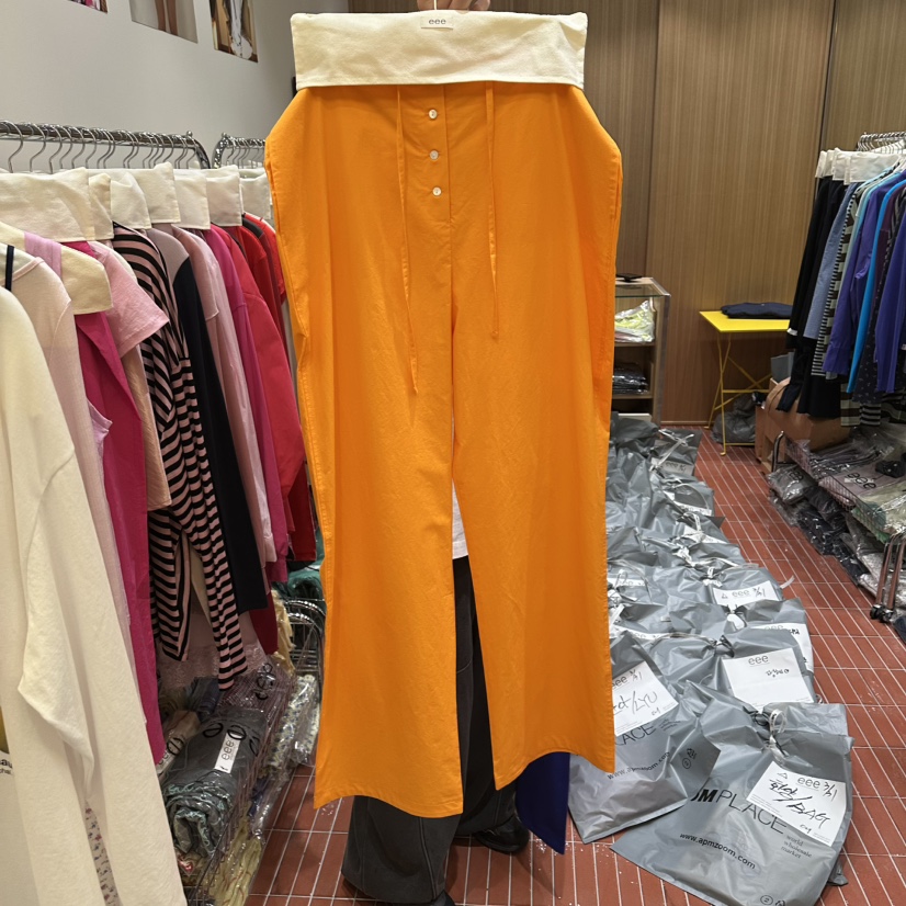 EEE韓國東大門代購女士新品時尚26春夏熱賣職業休閑休閑褲棉EEE休閑褲圖色2