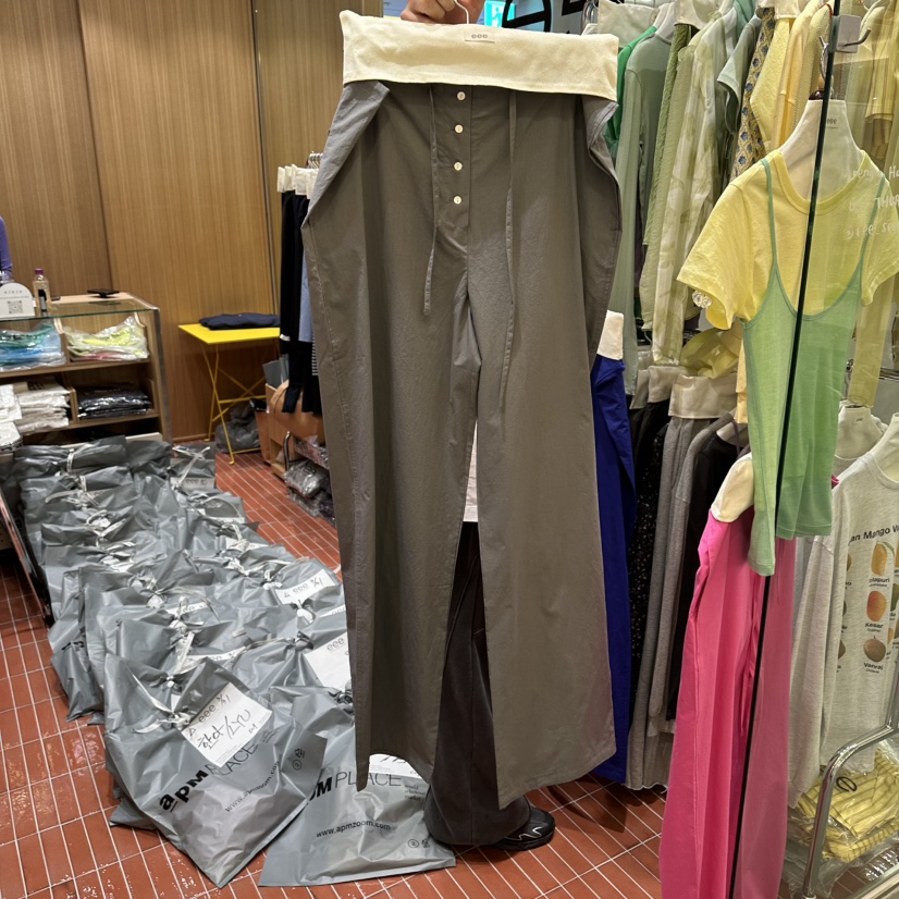 EEE韓國東大門代購女士新品時尚26春夏熱賣職業休閑休閑褲棉EEE休閑褲圖色3