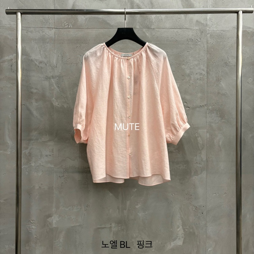 MUTE-P韓國代購女士新款時尚推薦26春夏熱賣休閑襯衫蕾絲衫MUTE襯衫/蕾絲衫圖色2