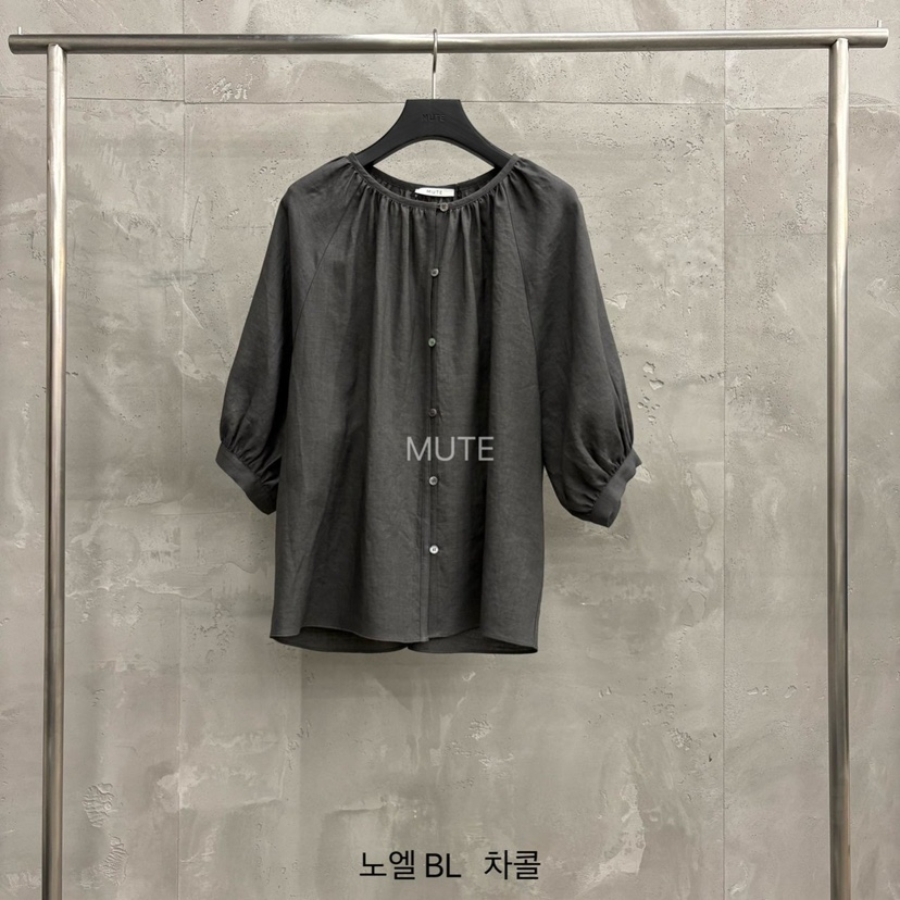 MUTE-P韓國代購女士新款時尚推薦26春夏熱賣休閑襯衫蕾絲衫MUTE襯衫/蕾絲衫圖色5