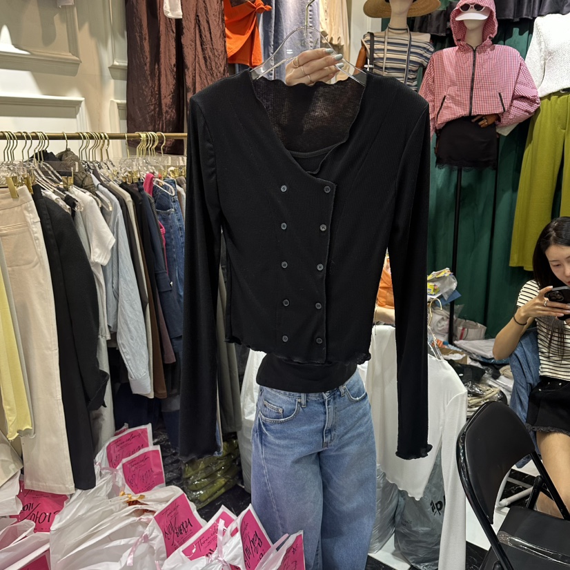 3COLOR韓國代購女裝新品休閑套裝兩件套Three color套裝圖色4