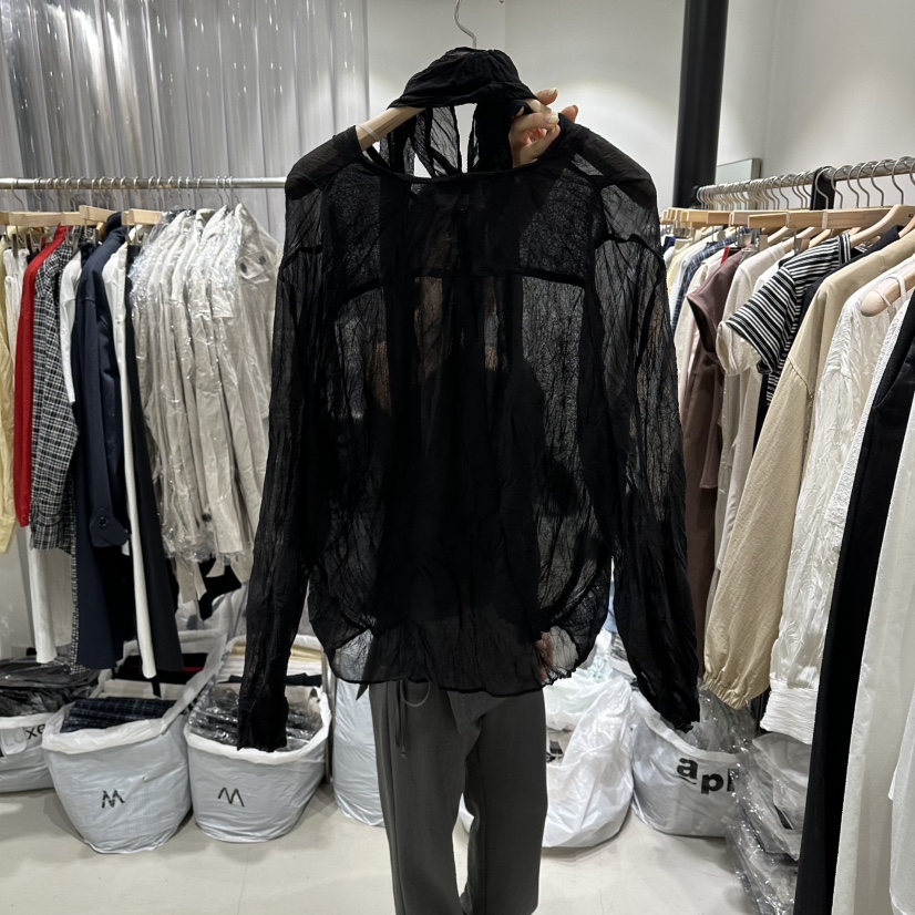 GREEK韓國代購女裝新款時尚人氣推薦26春夏襯衫蕾絲衫含圍巾GREEK襯衫/蕾絲衫