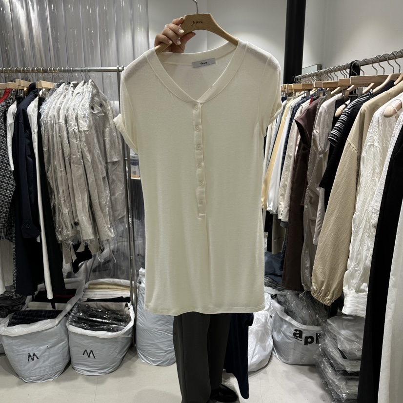 GREEK韓國東大門直郵女士新品職業熱賣時尚推薦針織衫紐扣GREEK針織衫圖色1