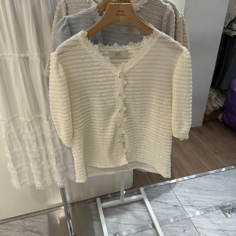 ABLESTUDIO韓國東大門代購女裝新品休閑時尚26春夏針織衫ABLESTUDIO針織衫圖色1