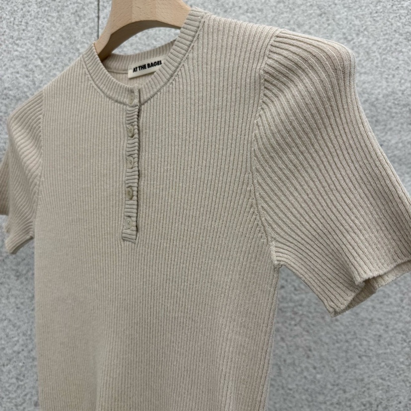 AT THE BAGEL韓國東大門直郵女士新品職業時尚26春夏針織衫AT THE BAGEL針織衫