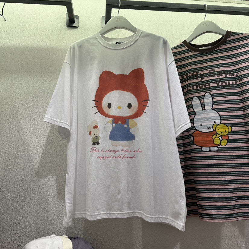 EVE韓國東大門直郵女士新款26春夏職業休閑熱賣時尚推薦T恤EVET恤圖色1