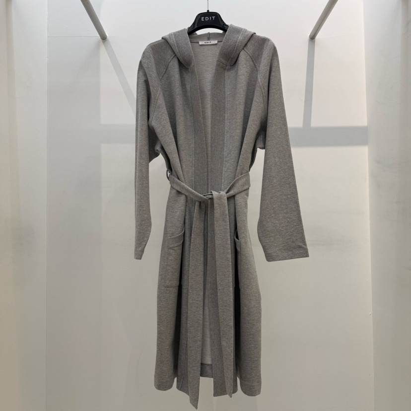 EDIT韓國東大門直郵女裝新品推薦時尚職業長款風衣含腰帶EDIT長款風衣圖色1