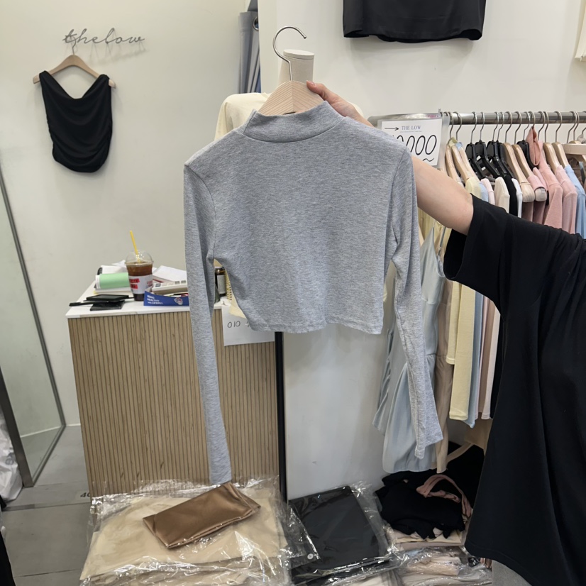 THE LOW韓國直郵女士新款時尚人氣推薦休閑職業26春夏長袖T恤THE LOW長袖T恤