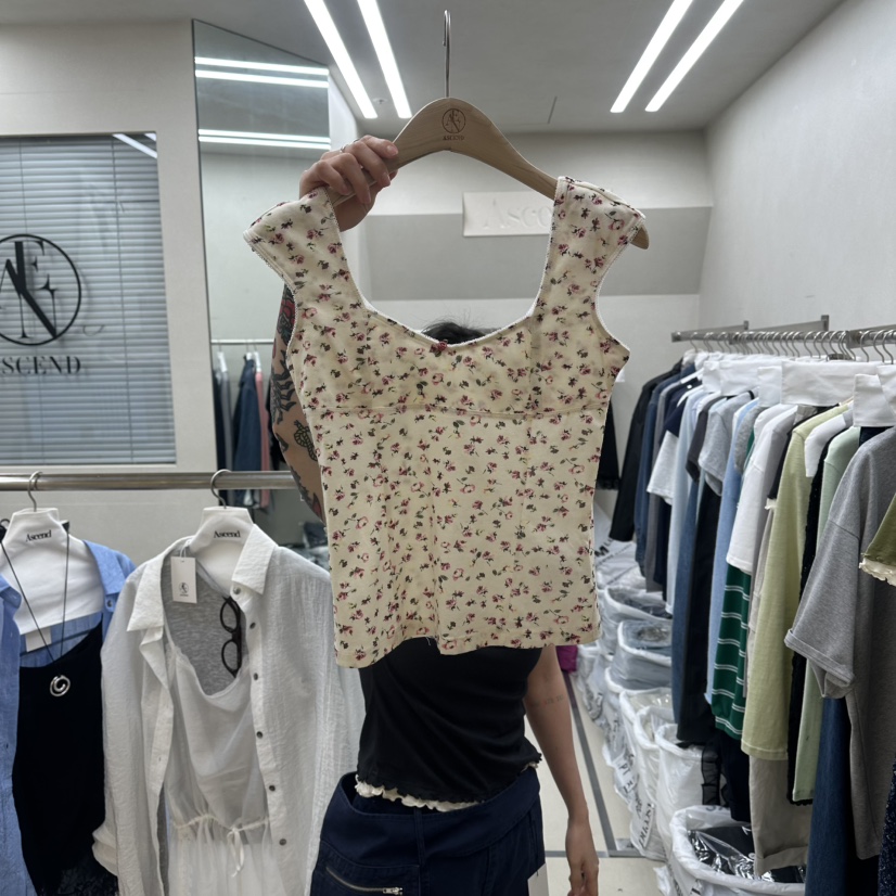 ASCEND韓國直郵女士新款推薦休閑人氣熱賣時尚26春夏吊帶背心ASCEND吊帶/背心圖色1