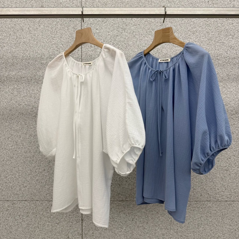 AT THE BAGEL韓國代購女裝新品時尚熱賣26春夏襯衫蕾絲衫AT THE BAGEL襯衫/蕾絲衫