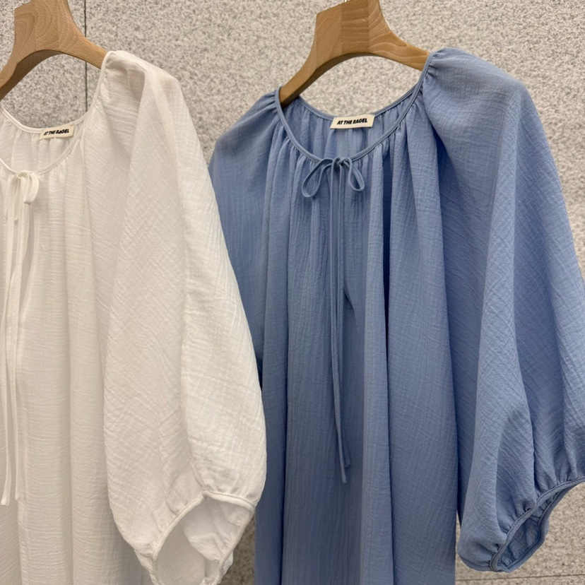 AT THE BAGEL韓國代購女裝新品時尚熱賣26春夏襯衫蕾絲衫AT THE BAGEL襯衫/蕾絲衫