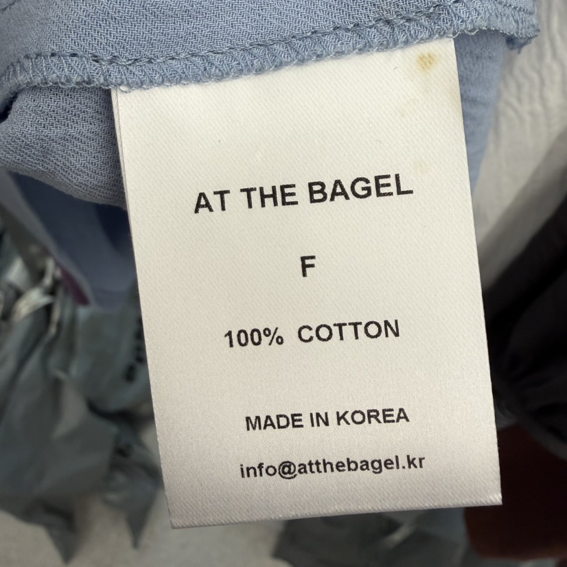 AT THE BAGEL韓國代購女裝新品時尚熱賣26春夏襯衫蕾絲衫AT THE BAGEL襯衫/蕾絲衫