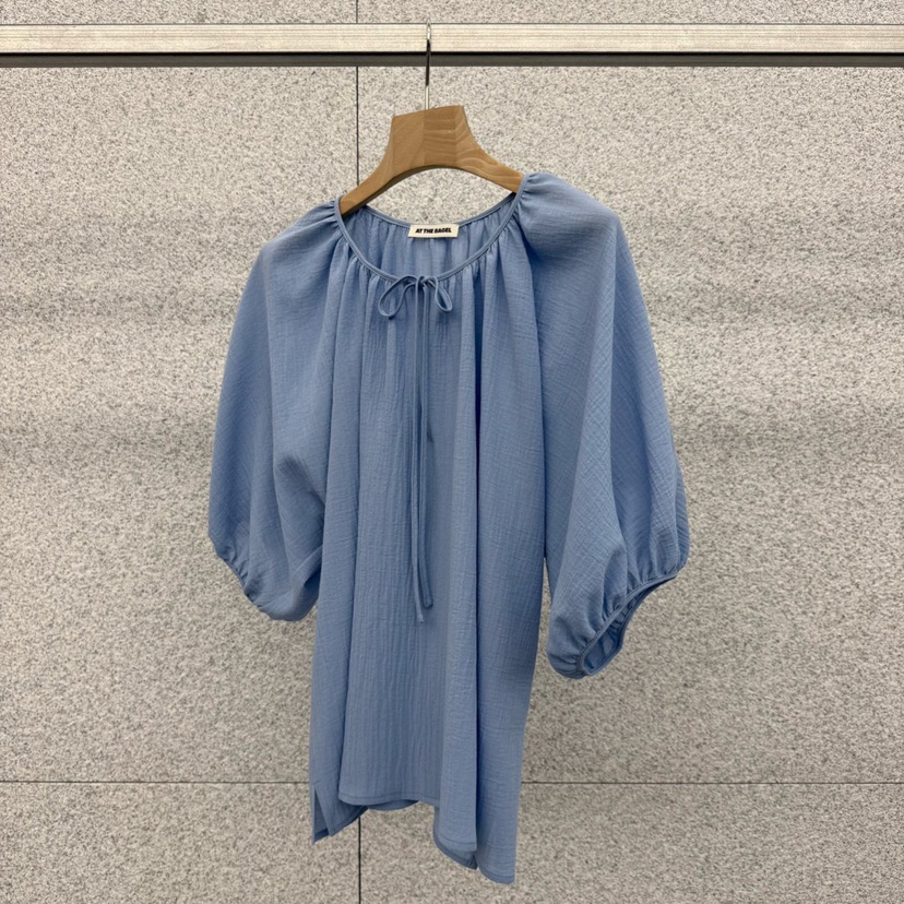 AT THE BAGEL韓國代購女裝新品時尚熱賣26春夏襯衫蕾絲衫AT THE BAGEL襯衫/蕾絲衫圖色2