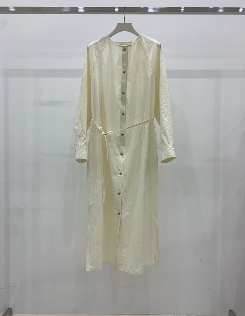 ARVE韓國直郵實拍女裝新品人氣26春夏熱賣休閑連衣裙含腰繩ARVE連衣裙圖色1