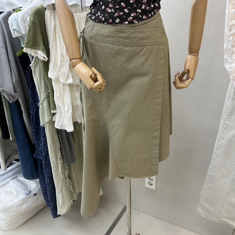 ASCEND韓國東大門代購女裝新品休閑熱賣推薦人氣長裙不對稱ASCEND長裙圖色1