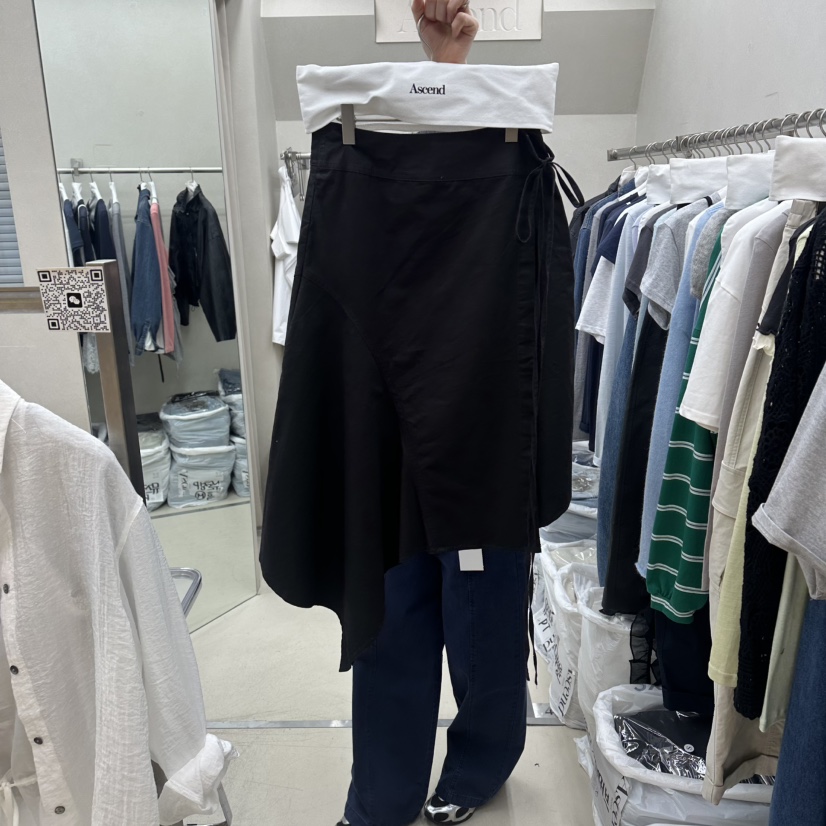 ASCEND韓國東大門代購女裝新品休閑熱賣推薦人氣長裙不對稱ASCEND長裙圖色2