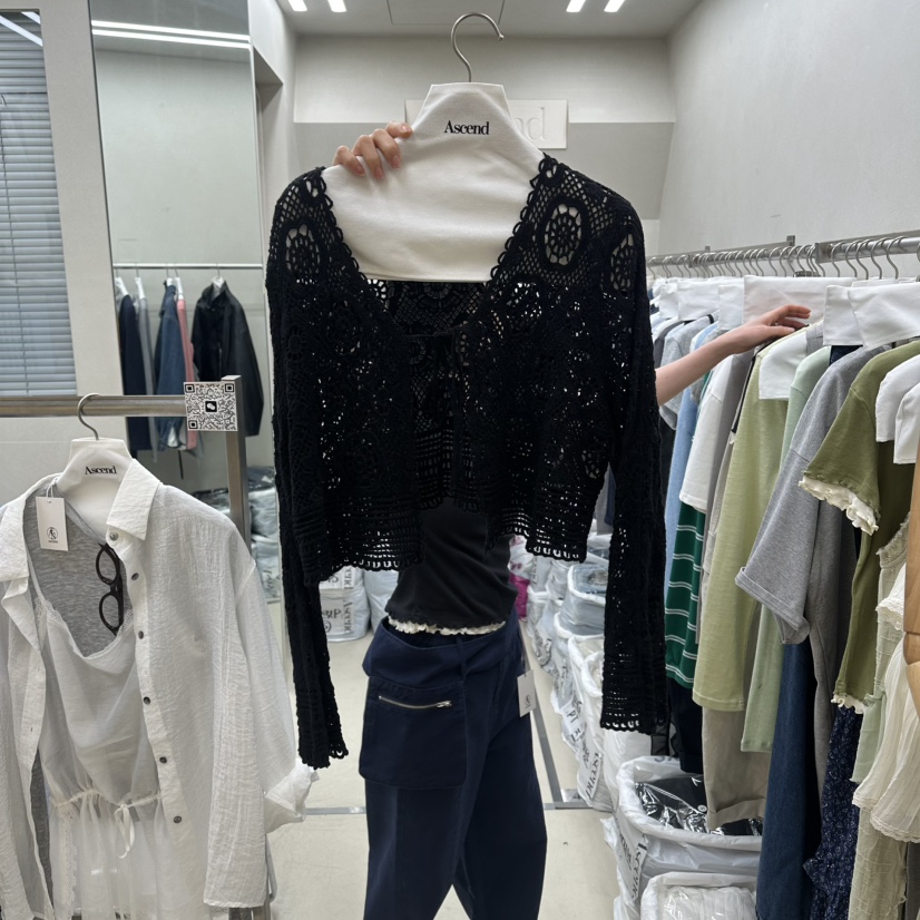 ASCEND韓國直郵實拍女士新款26春夏針織衫不含內搭羊毛衫ASCEND針織衫圖色2