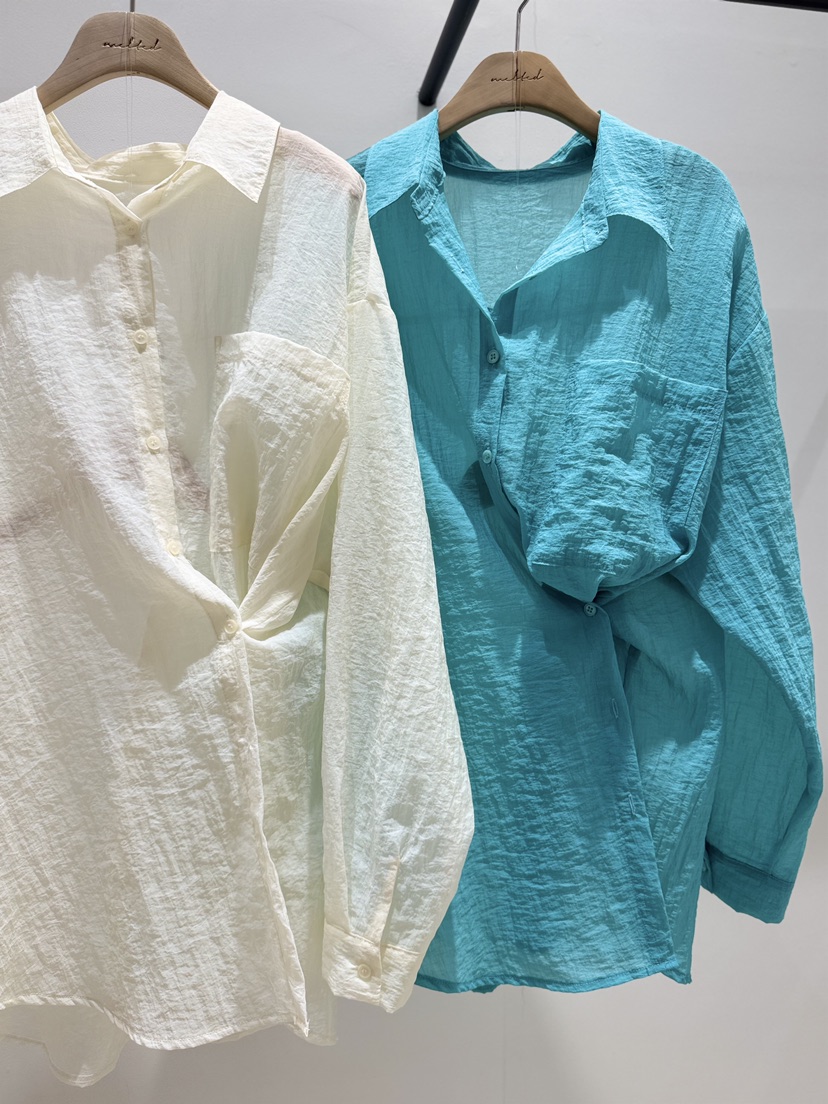 MELTED-P韓國直郵女士新品熱賣職業推薦26春夏襯衫蕾絲衫MELTED-P襯衫/蕾絲衫