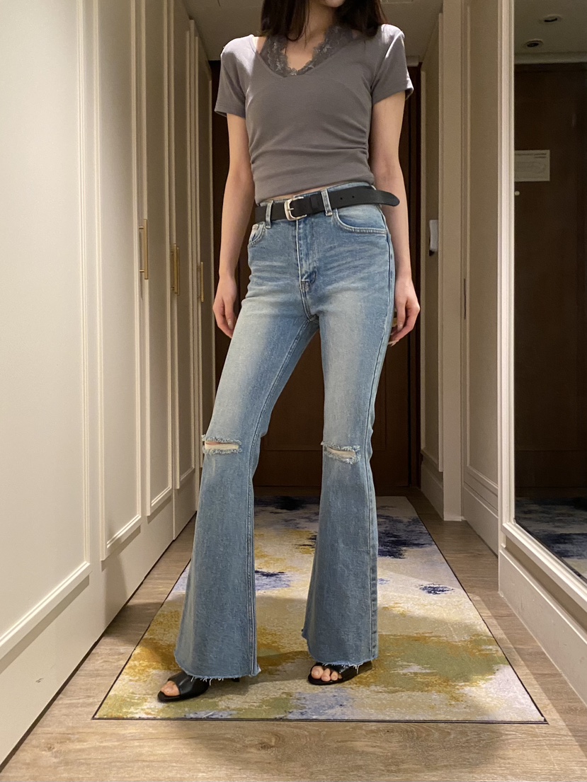 FOUREIGHT韓國東大門代購女士新款人氣職業熱賣休閑牛仔褲FOUR EIGHT牛仔褲