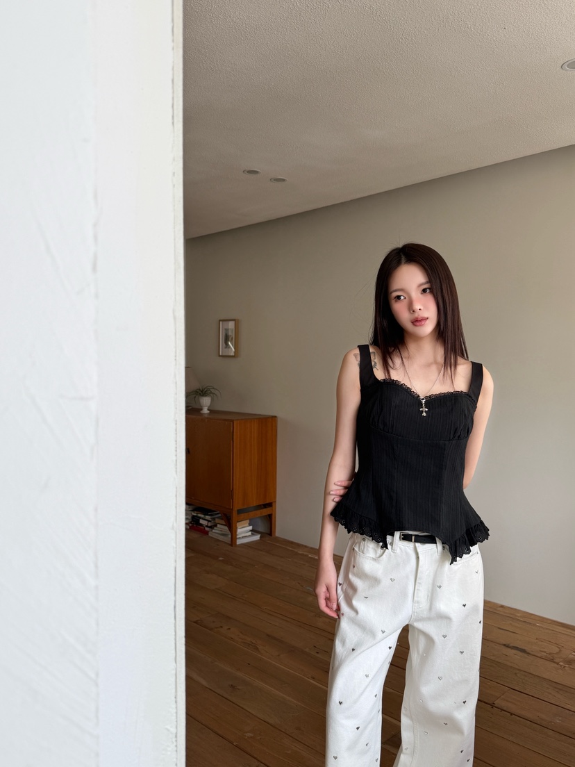 MARKE-P韓國直郵女裝新品職業推薦26春夏休閑吊帶背心蕾絲MARKE-P吊帶/背心