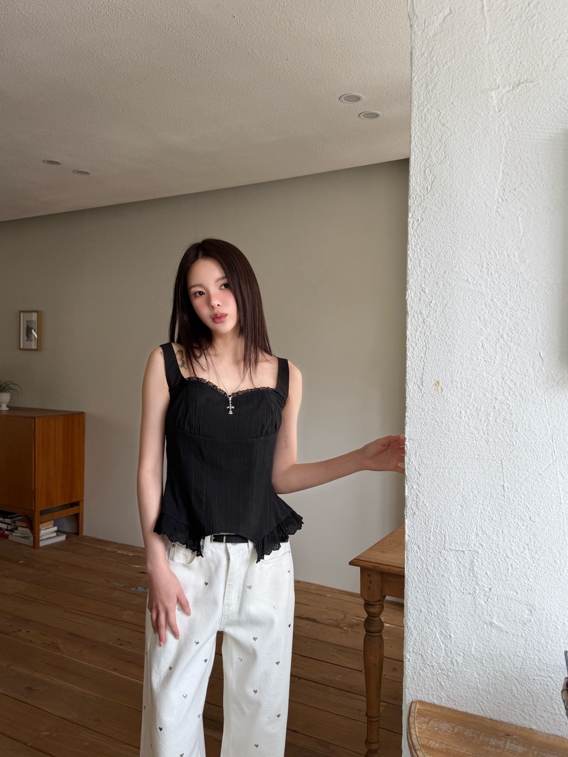 MARKE-P韓國直郵女裝新品職業推薦26春夏休閑吊帶背心蕾絲MARKE-P吊帶/背心