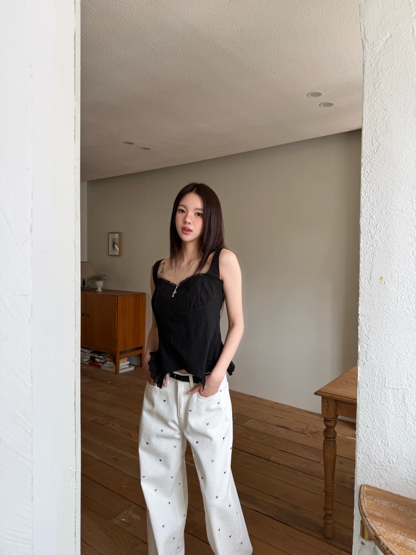 MARKE-P韓國直郵女裝新品職業推薦26春夏休閑吊帶背心蕾絲MARKE-P吊帶/背心