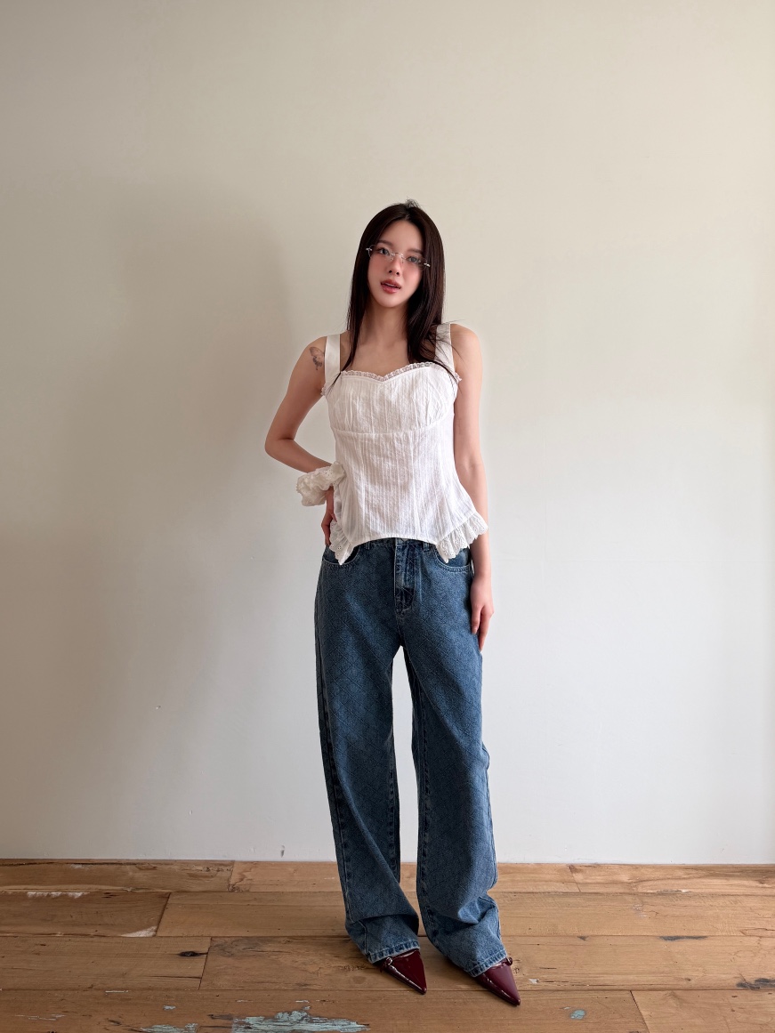 MARKE-P韓國直郵女裝新品職業推薦26春夏休閑吊帶背心蕾絲MARKE-P吊帶/背心