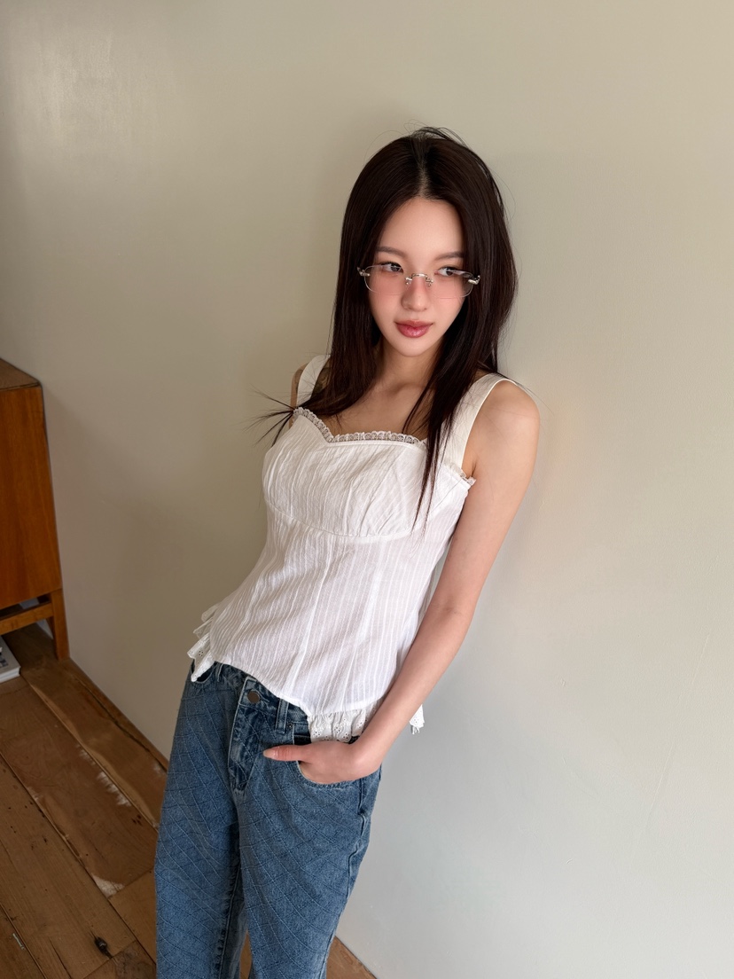 MARKE-P韓國直郵女裝新品職業推薦26春夏休閑吊帶背心蕾絲MARKE-P吊帶/背心