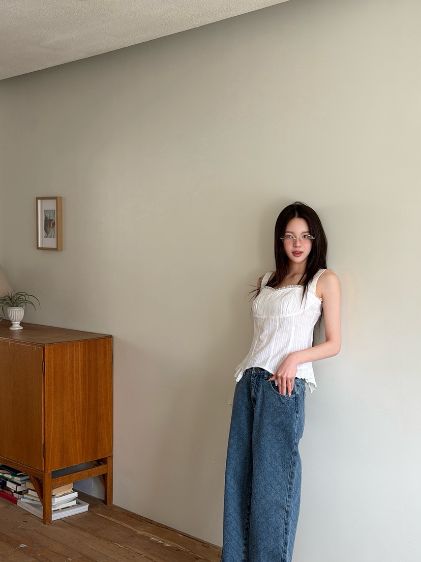 MARKE-P韓國直郵女裝新品職業推薦26春夏休閑吊帶背心蕾絲MARKE-P吊帶/背心