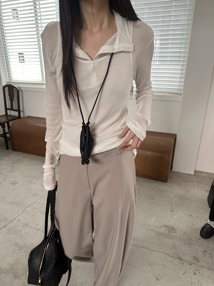 BOWIE韓國東大門直郵女士新款推薦熱賣人氣26春夏長袖T恤BOWIE長袖T恤