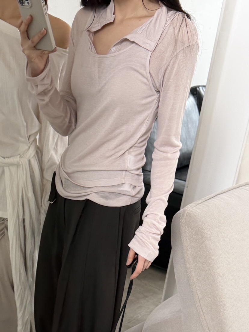 BOWIE韓國東大門直郵女士新款推薦熱賣人氣26春夏長袖T恤BOWIE長袖T恤