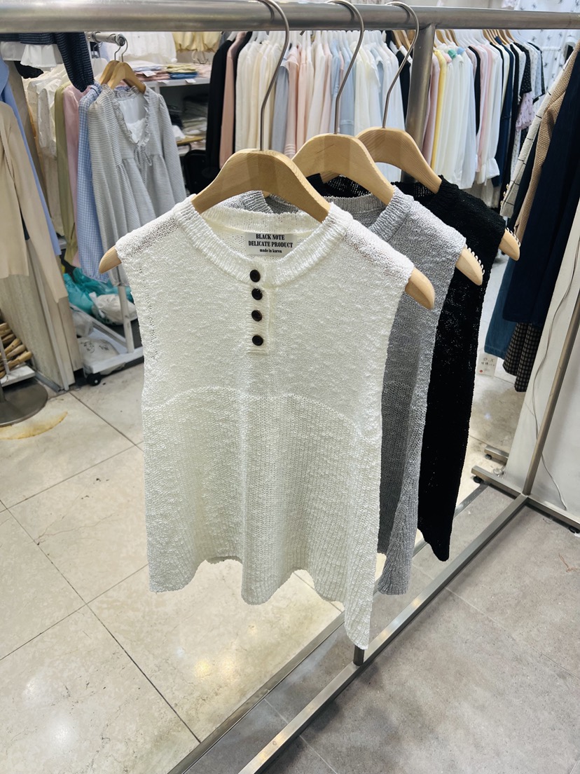 BLACK NOTE韓國東大門代購女裝新款休閑熱賣吊帶背心寬松BLACK NOTE吊帶/背心