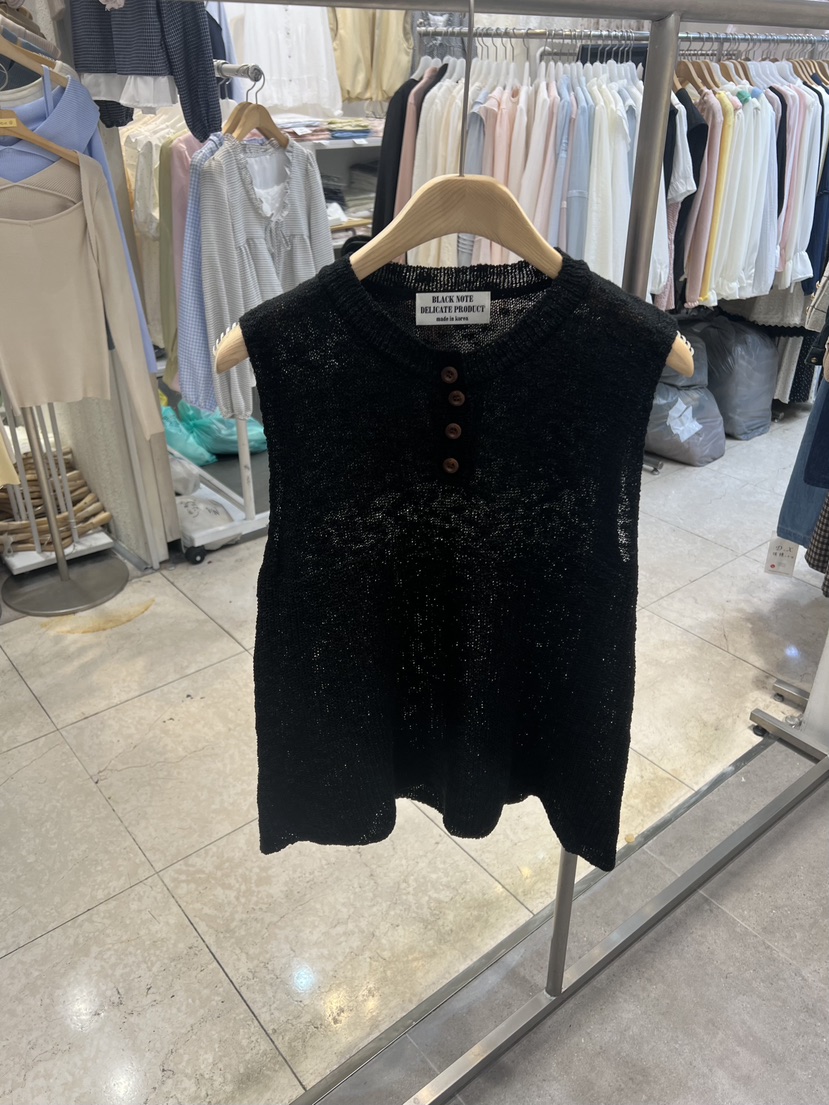 BLACK NOTE韓國東大門代購女裝新款休閑熱賣吊帶背心寬松BLACK NOTE吊帶/背心圖色2