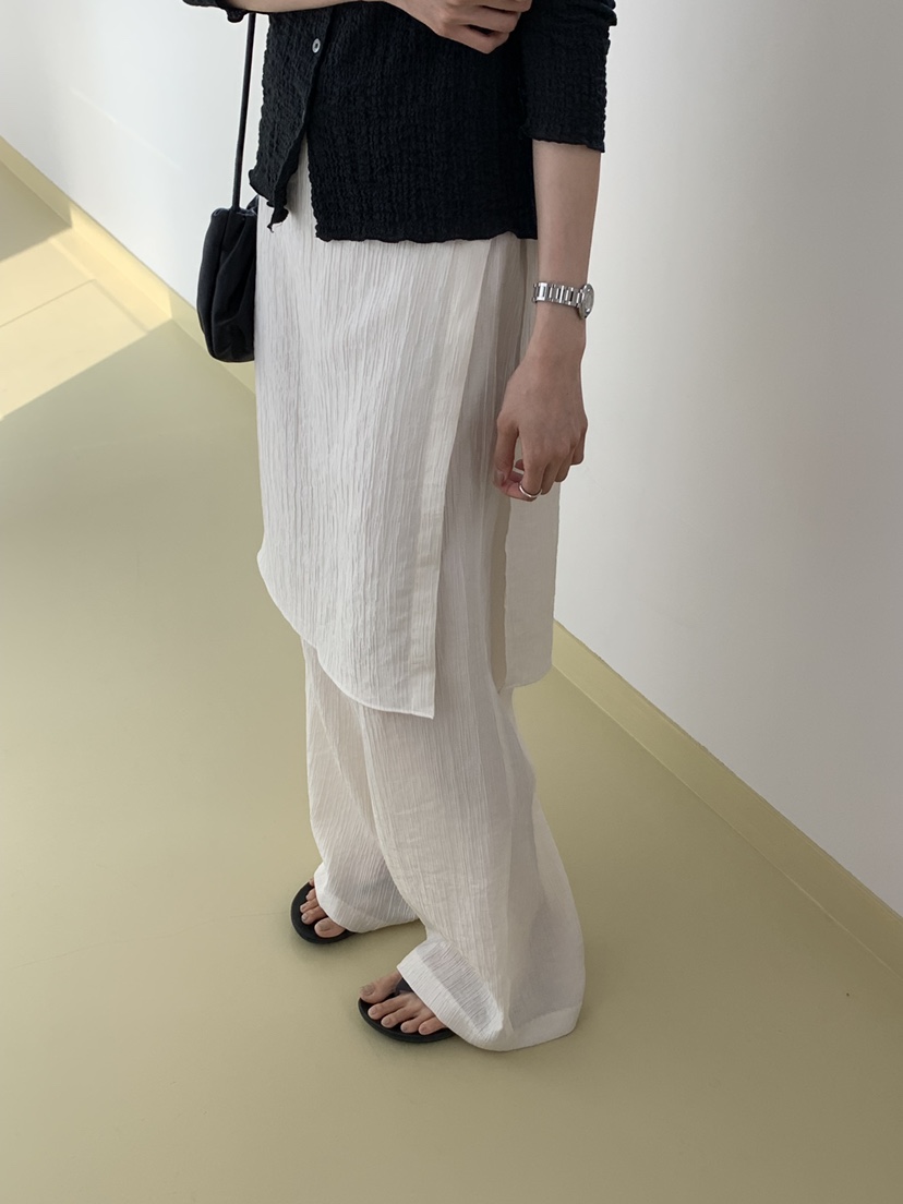 NOTICE韓國直郵女裝新款時尚熱賣26春夏職業裙褲百褶褶裙NOTICE裙褲