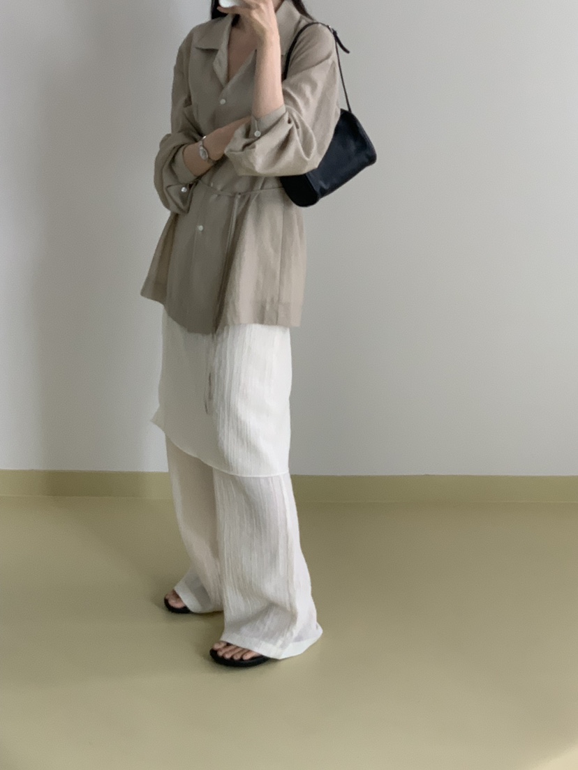 NOTICE韓國直郵女裝新款時尚熱賣26春夏職業裙褲百褶褶裙NOTICE裙褲