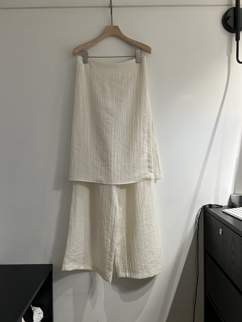 NOTICE韓國直郵女裝新款時尚熱賣26春夏職業裙褲百褶褶裙NOTICE裙褲圖色1